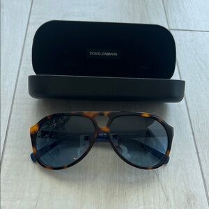 Dolce & Gabbana Brown Sunglasses with Black Lenses